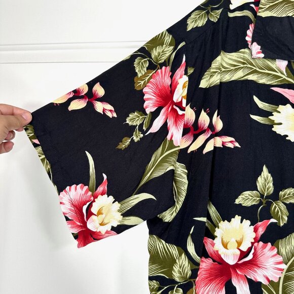 Hula Hula Hawaii Print Button Up Unisex Top 3XL - Picture 7 of 8